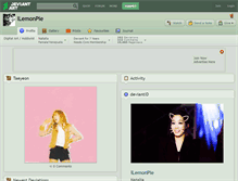 Tablet Screenshot of llemonpie.deviantart.com