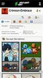 Mobile Screenshot of crimson-embrace.deviantart.com