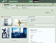 Tablet Screenshot of loundraw.deviantart.com