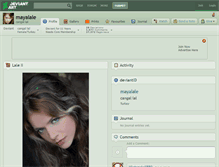 Tablet Screenshot of mayalale.deviantart.com