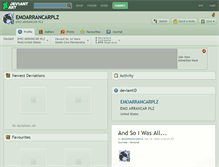 Tablet Screenshot of emoarrancarplz.deviantart.com