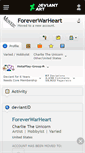 Mobile Screenshot of foreverwarheart.deviantart.com