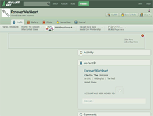 Tablet Screenshot of foreverwarheart.deviantart.com