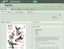 Tablet Screenshot of dingostride.deviantart.com