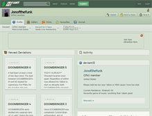 Tablet Screenshot of jonofthefunk.deviantart.com
