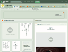 Tablet Screenshot of dragonjaj.deviantart.com