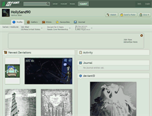 Tablet Screenshot of hollysand90.deviantart.com