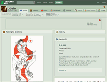 Tablet Screenshot of l-l-star.deviantart.com