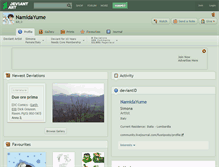 Tablet Screenshot of namidayume.deviantart.com