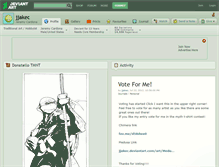 Tablet Screenshot of jjakec.deviantart.com