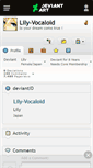 Mobile Screenshot of lily-vocaloid.deviantart.com