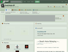 Tablet Screenshot of deathnote-rp.deviantart.com
