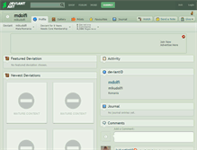 Tablet Screenshot of mdolfi.deviantart.com