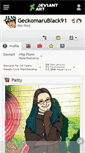 Mobile Screenshot of geckomarublack91.deviantart.com