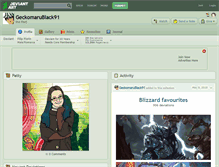Tablet Screenshot of geckomarublack91.deviantart.com