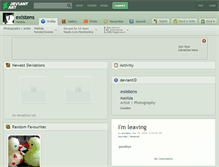 Tablet Screenshot of existens.deviantart.com