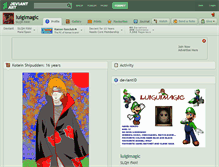 Tablet Screenshot of luigimagic.deviantart.com