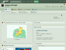 Tablet Screenshot of madamcoathanger.deviantart.com