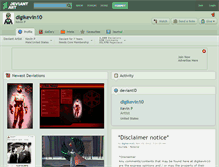 Tablet Screenshot of digikevin10.deviantart.com