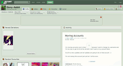 Desktop Screenshot of ebony--rabbit.deviantart.com