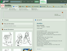 Tablet Screenshot of monkboy.deviantart.com