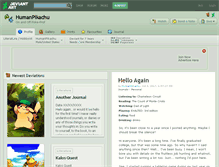 Tablet Screenshot of humanpikachu.deviantart.com