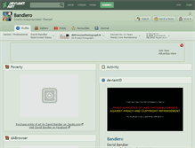 Tablet Screenshot of bandlero.deviantart.com