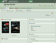 Tablet Screenshot of drip-fann-zip-tann.deviantart.com