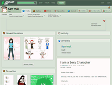 Tablet Screenshot of kam-mak.deviantart.com