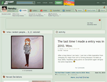 Tablet Screenshot of henoku.deviantart.com