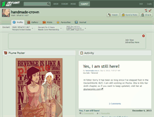 Tablet Screenshot of handmade-crown.deviantart.com