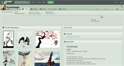 Desktop Screenshot of kumanokage.deviantart.com