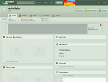 Tablet Screenshot of hello-baby.deviantart.com