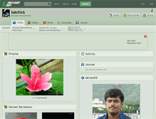 Tablet Screenshot of batchick.deviantart.com