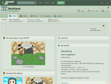 Tablet Screenshot of fairyfriend.deviantart.com