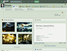 Tablet Screenshot of darryuoz.deviantart.com