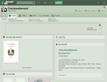 Tablet Screenshot of cherokeediamond.deviantart.com