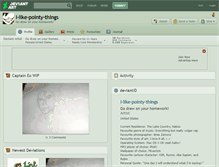 Tablet Screenshot of i-like-pointy-things.deviantart.com