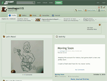 Tablet Screenshot of neodragon115.deviantart.com