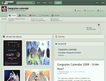 Tablet Screenshot of gargoyles-calendar.deviantart.com