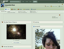 Tablet Screenshot of cassandra-rose.deviantart.com
