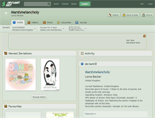 Tablet Screenshot of marshmelancholy.deviantart.com