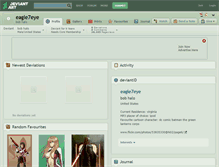 Tablet Screenshot of eagle7eye.deviantart.com