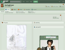 Tablet Screenshot of darlingdream.deviantart.com