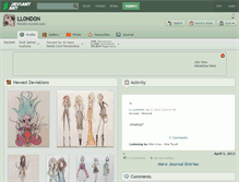 Tablet Screenshot of ll0nd0n.deviantart.com