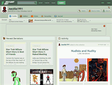 Tablet Screenshot of joezilla1991.deviantart.com