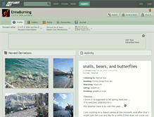 Tablet Screenshot of ennaburning.deviantart.com