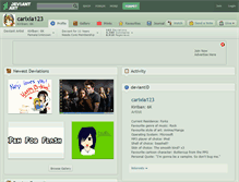 Tablet Screenshot of carixia123.deviantart.com