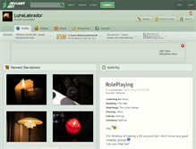 Tablet Screenshot of lunalabrador.deviantart.com