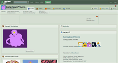 Desktop Screenshot of lumpyspaceprincess.deviantart.com
